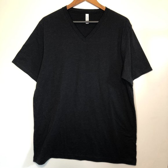 Bella Canvas Other - Bella Canvas Unisex SS Vneck Tee Black XLarge